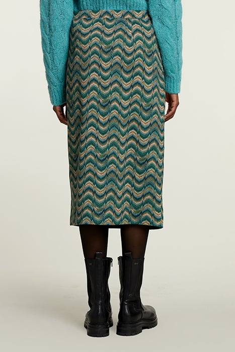 MULTI JACQUARD MIDI SKIRT 2