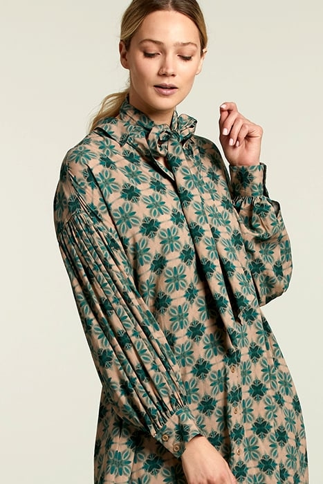 MULTI FANTASY BALLOON SLEEVES DRESS 5