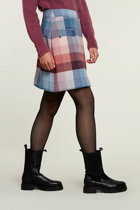 MULTI CHECKED SHORT SKIRT 4