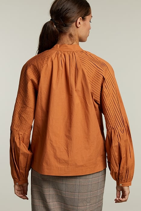 BROWN BLOUSE BALLOON SLEEVES 2