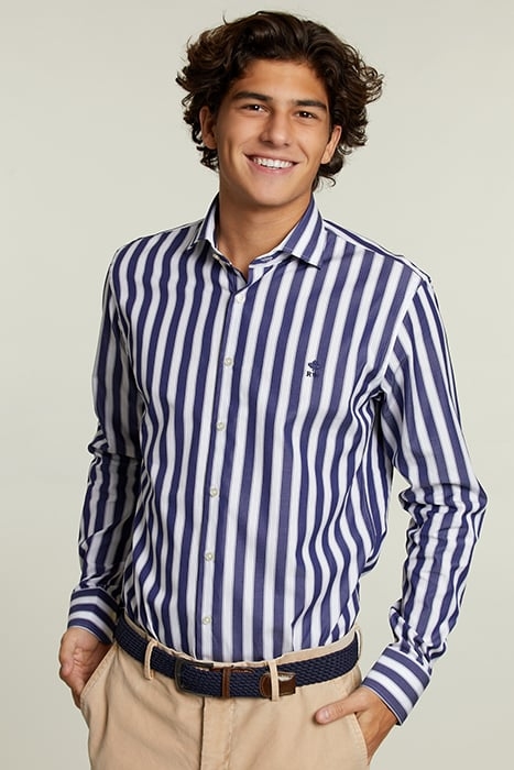 CUSTOM FIT STRIPED SHIRT MULTI 1