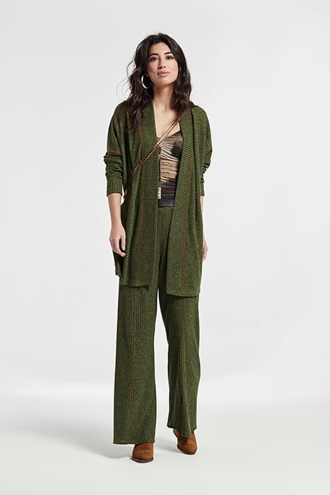 LUREX MELANGE KNIT WIDE KNITIED MISCA JACKET GREENSTITCHESTA 2