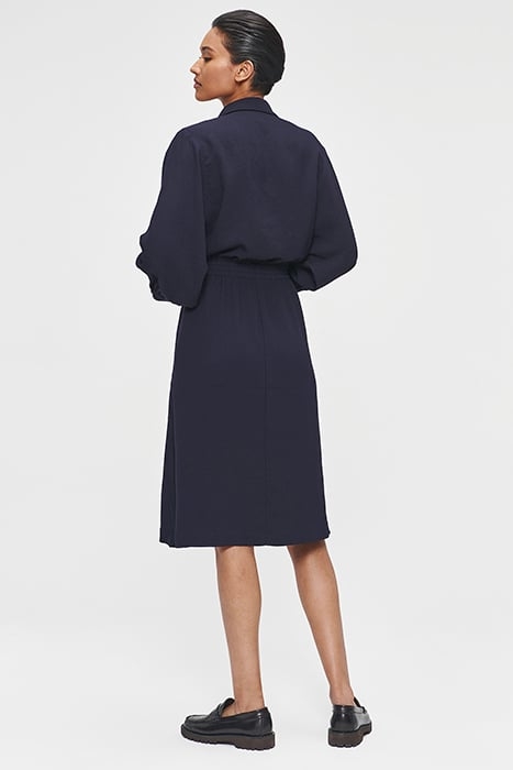 FLUID WAISTED DRESS INK BLUE 2