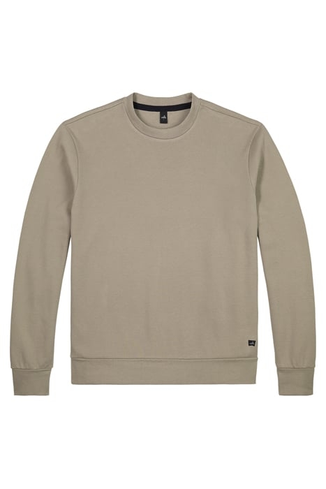 CAMPBELL | DOUBLE FACE PIQUÉ SWEATER SLATE BEIGE 1