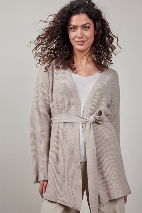 KIMONO CHIARA CASHMERE LIGHT SAND MELANGE 1