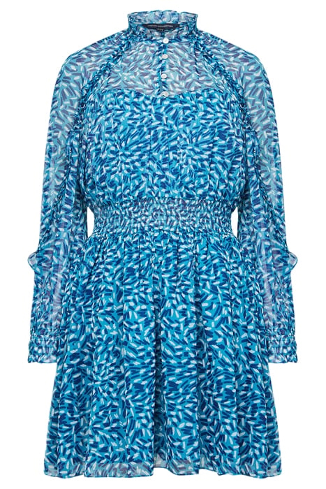 BILLI RECY HALLIE FRILL DRESS BLUE 4