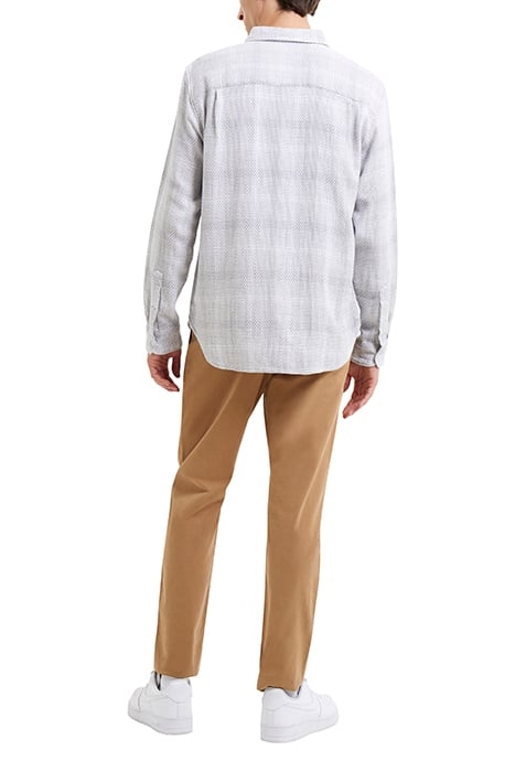 BERROW DOBBY COTTON SHIRT WHITE 2