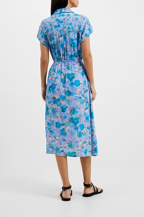 GRETHA DRAPE WRAP DRESS BLUE 3