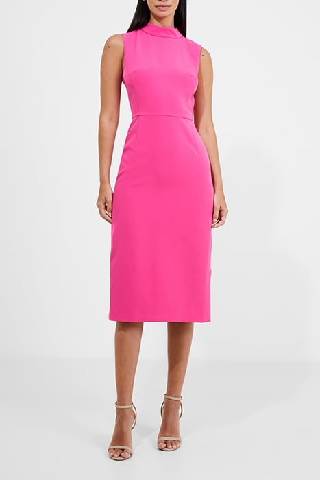 ECHO CREPE MOCK NECK DRESS PURPLE 2