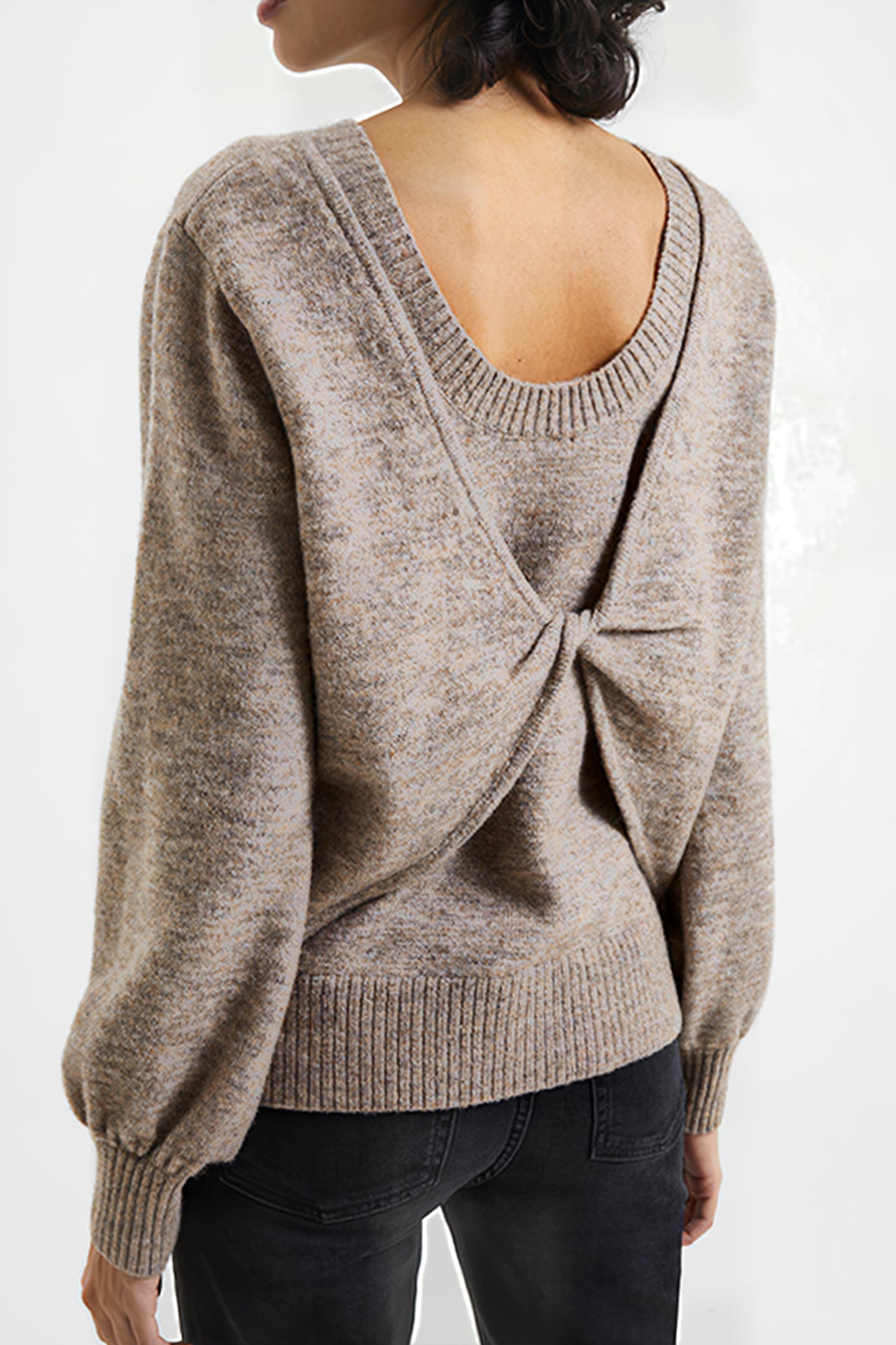 KEZIA L/S JUMPER BROWN 2