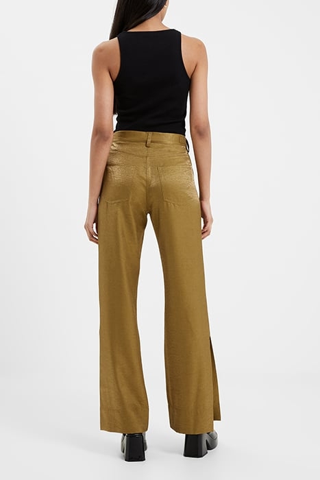 CAMMIE SHIMMER TROUSERS BROWN 4