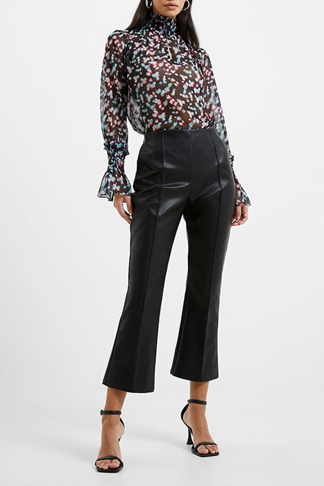 CLAUDIA PU STRETCH TROUSER BLACK 2