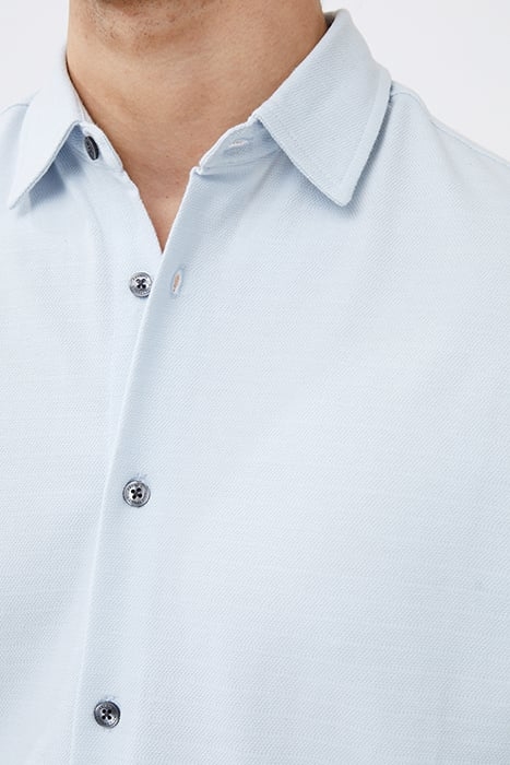 STRIPE TEXTURE JERSEY SHIRT BLUE 3