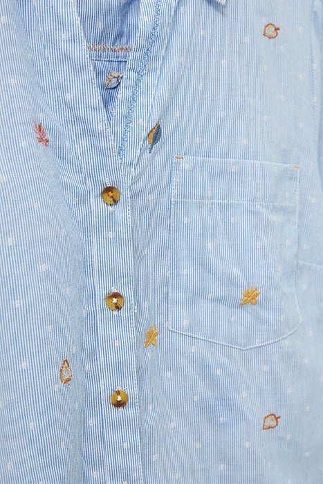 MAPLE EMBROIDERED SHIRT BLUE 7