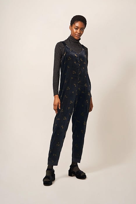 BELLE VELVET JUMPSUIT BLACK 1