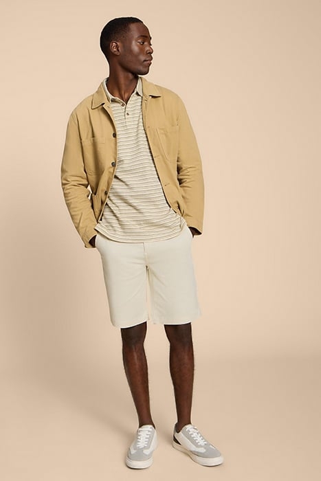 SUTTON  CHINO SHORT NATURAL WHITE 1