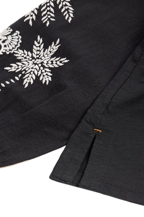 MILLIE MIX EMBROIDERED TOP BLACK 3