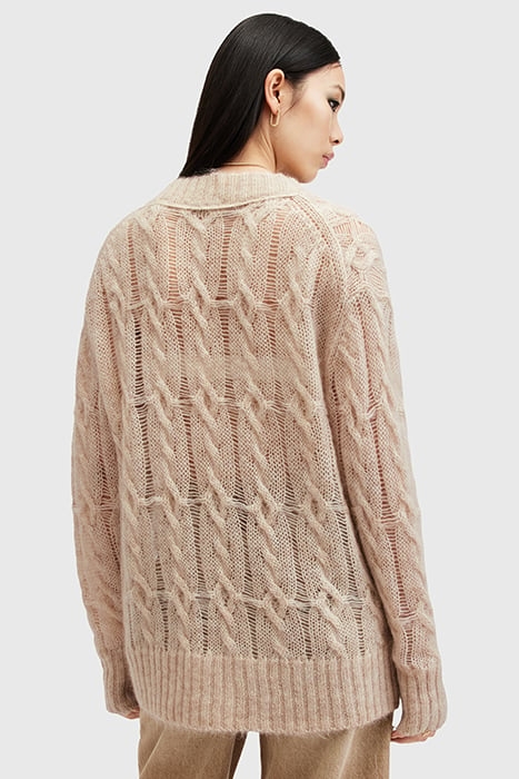 REGAN CARDIGAN ECRU WHITE 2