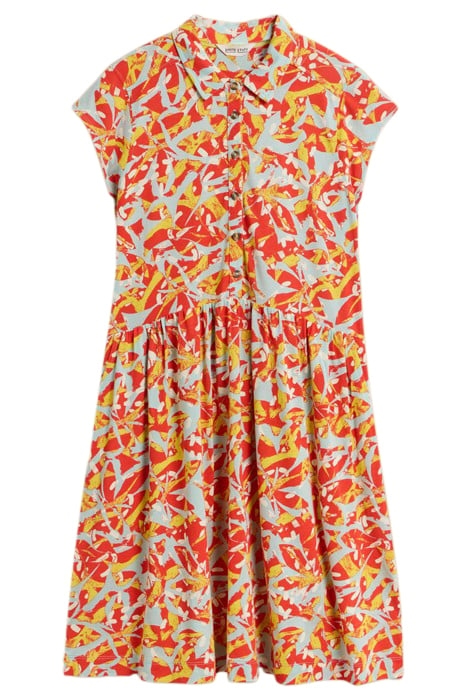 EVERLY JERSEY SHIRT DRE ORANGE PRINTED 2