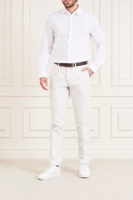 BENNY NEW COLLAR PAU PURE CASUAL SHIRT WHITE 3