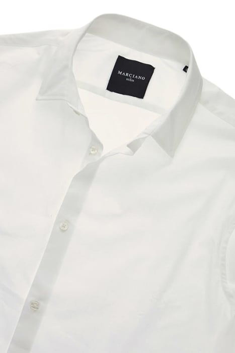 BENNY NEW COLLAR PAU PURE CASUAL SHIRT WHITE 7