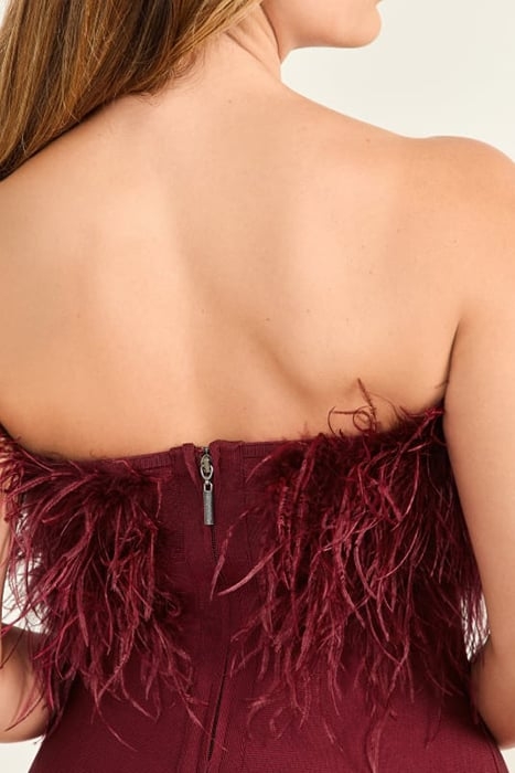 EVITA BANDAGE MINI DRESS VINO 8