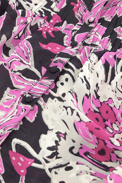 BIBI LONG SLEEVE BLOUSE ANTRA/BUBBLE GUM PIN 6