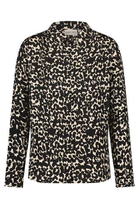 SUNRISE BLOUSE BLACK/OAT MELANGE 4