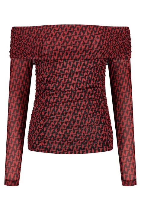 ASIA MESH TOP RACING RED 1