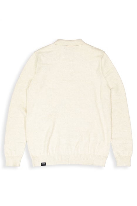 LT CLIFDEN POLO L/S BEIGE GREY 4