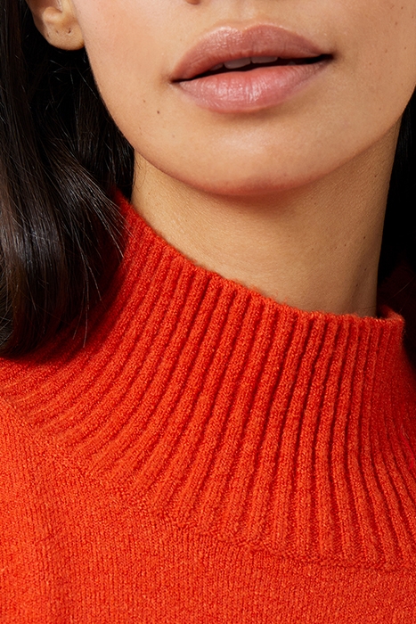 JEANIE VHARI SUST ROLL NK JMPR ORANGE 4