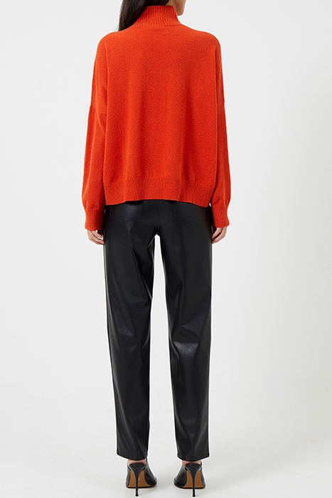 JEANIE VHARI SUST ROLL NK JMPR ORANGE 3