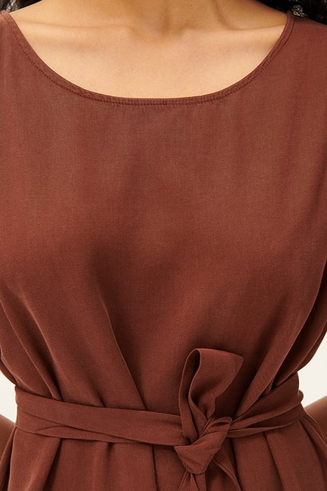 SHORT DRESS WITH ROUND COLLAR TERRE 4