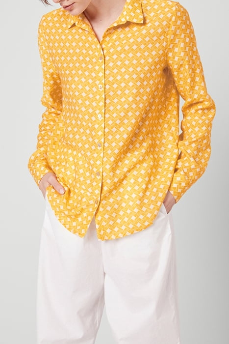 FITTED LONG-SLEEVE PRINTED SHIRT ELIANE 1