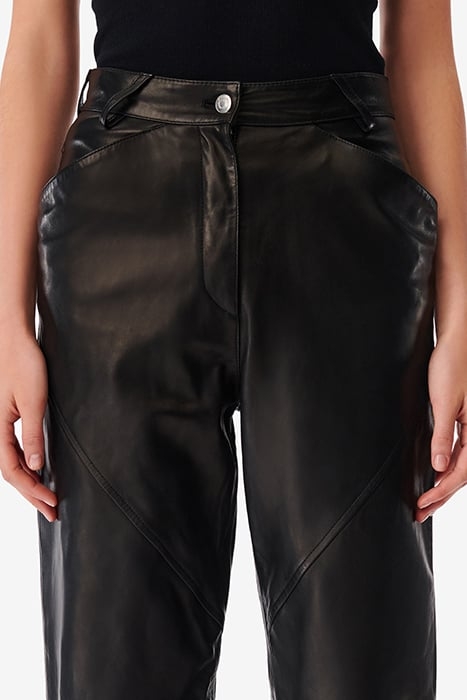 HAZEL LEATHER PANT IN BLACK 4