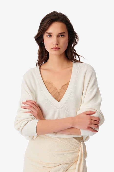 VIOLA KNITTED SWEATER IN ECRU 4