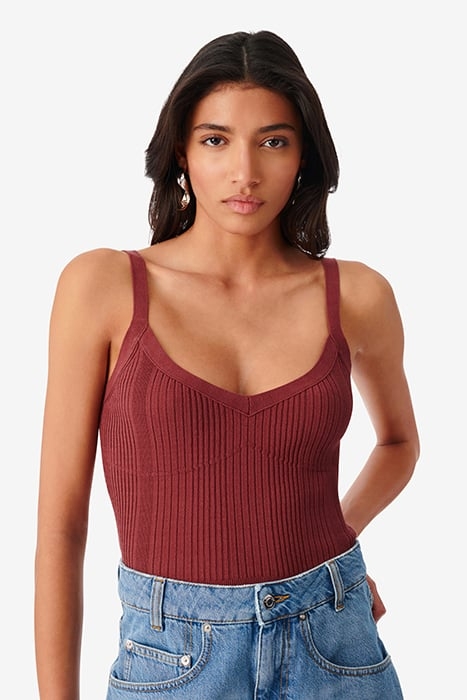 POSALA TANK TOP IN BURGUNDY 5