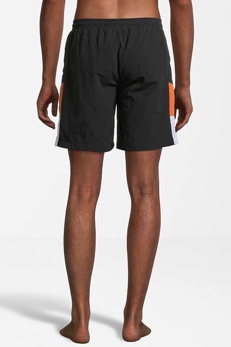 SCIACCA SWIM SHORTS BLACK-CELOSIA ORANGE-BRIGHT WHITE 2