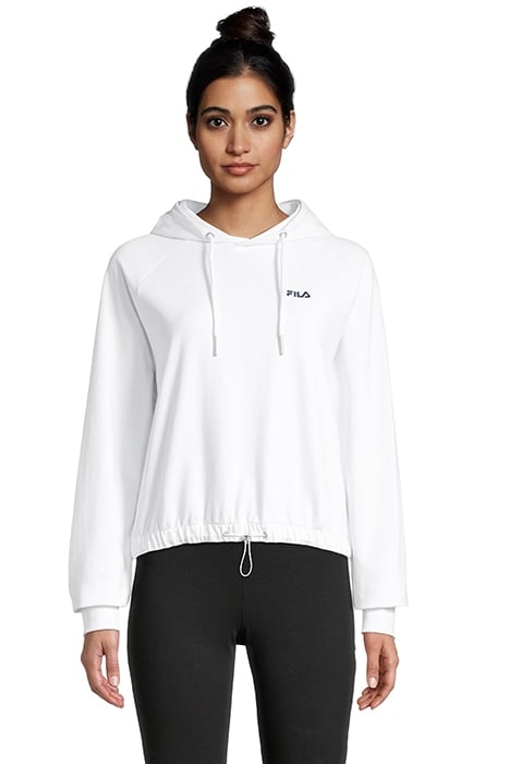 BAALBERGE CROPPED HOODY BRIGHT WHITE 1