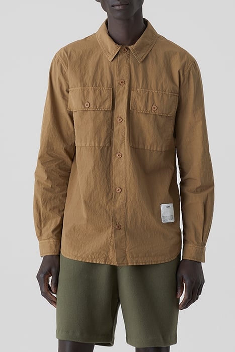 UTILITY SHIRT W/ ELBOW PATCHES SHIRTS & BLOUSES NUTMEG 1