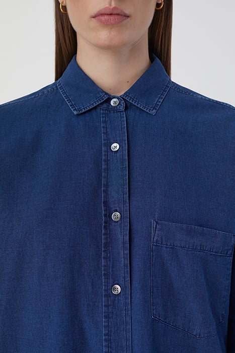 BASIC SHIRT SHIRTS & BLOUSES DARK BLUE 5