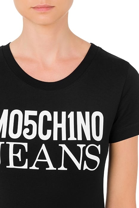 LOGO PRINT JERSEY T-SHIRT BLACK 4