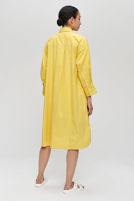 ORGANIC COTTON SHIRT DRESS YELLOW 2