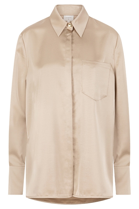 LOUDA SATIN LONG SHIRT SAND 3