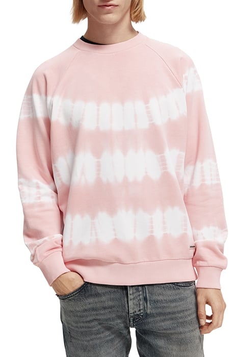 TIE-DYE ARTWORK RELAXED-FIT SWEATSHIRT ROSE 1