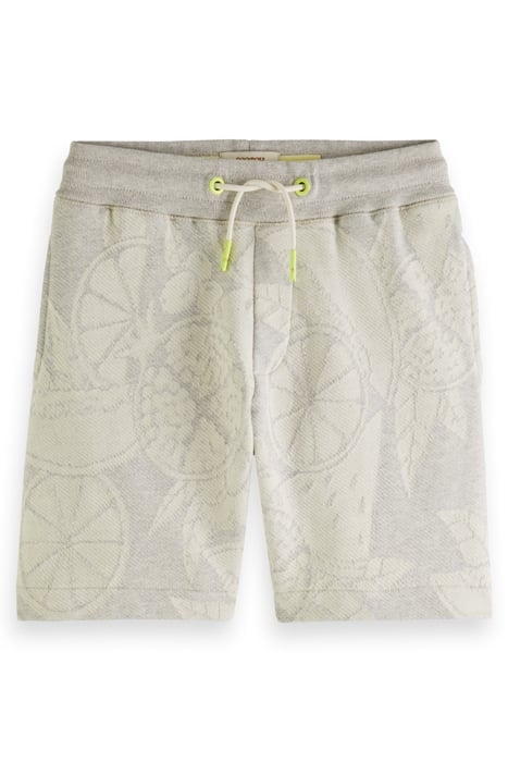 BOYS INTARSIA SWEAT SHORT IN ORGANIC COTTON FRUITS INTARSIA 4