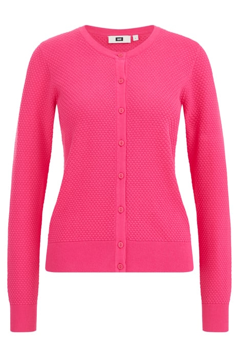 KNITTED CARDIGAN BRIGHT PINK 4