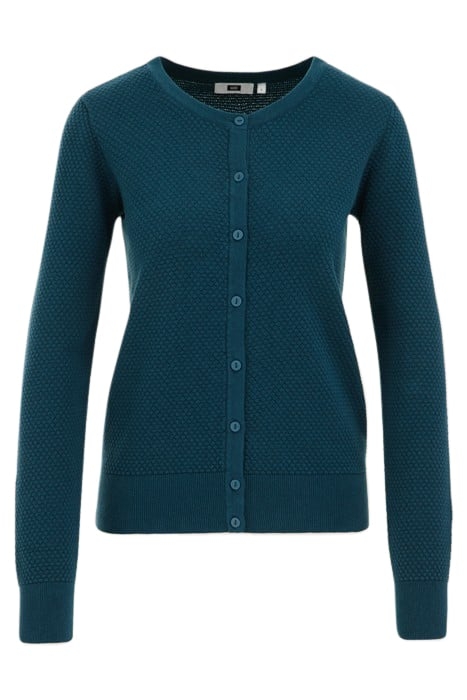 KNITTED CARDIGAN PETROL 4
