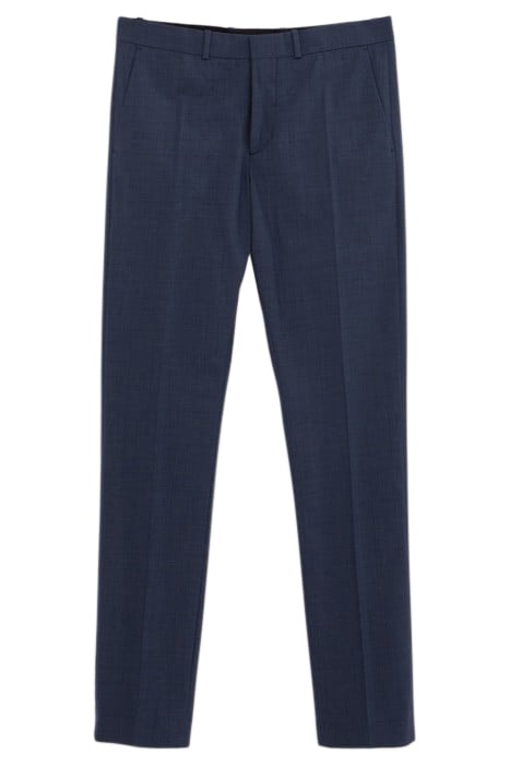 NAVY MINI-CHECK TRAVEL SUIT SUIT TROUSERS 4