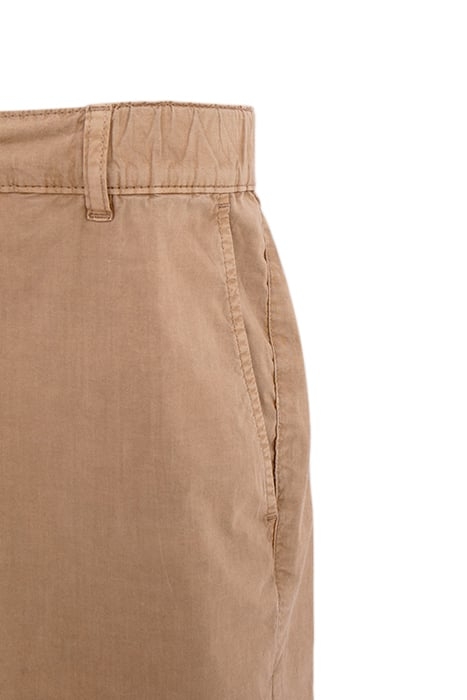 BEIGE CROPPED BERMUDA SHORTS 4